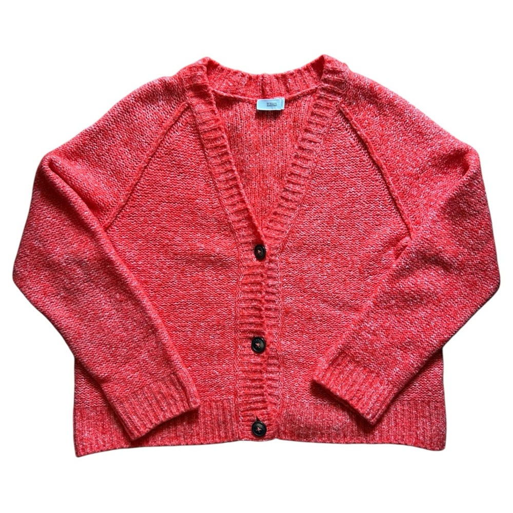 Closed Coral Speckled Cardigan Sweater